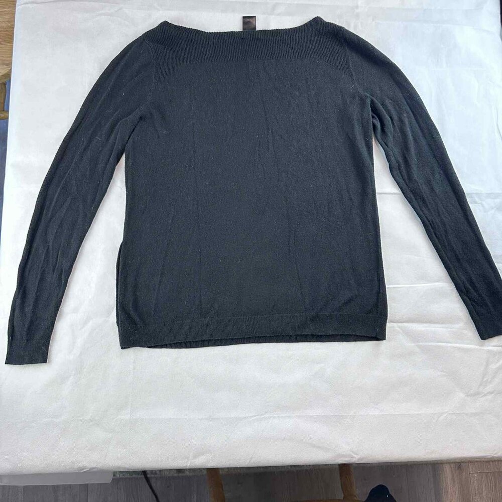 Ann Taylor Black Button-Detail‎ Pull Over Sweater - Picture 5 of 8